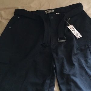 Black cargo shorts